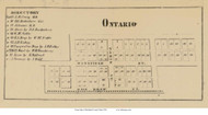 Ontario - Springfield, Ohio 1856 Old Town Map Custom Print - Richland Co.
