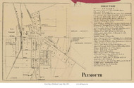 Plymouth Village - Plymouth, Ohio 1856 Old Town Map Custom Print - Richland Co.