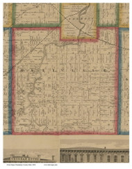 Ballville, Ohio 1860 Old Town Map Custom Print - Sandusky Co.