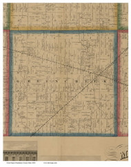 Green Creek, Ohio 1860 Old Town Map Custom Print - Sandusky Co.