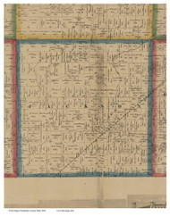 Jackson, Ohio 1860 Old Town Map Custom Print - Sandusky Co.