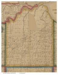Riley, Ohio 1860 Old Town Map Custom Print - Sandusky Co.