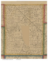 Washington, Ohio 1860 Old Town Map Custom Print - Sandusky Co.