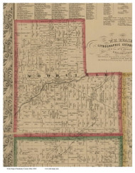 Woodville, Ohio 1860 Old Town Map Custom Print - Sandusky Co.