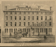 Crogan House - Fremont, Ohio 1860 Old Town Map Custom Print - Sandusky Co.