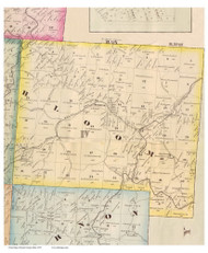 Bloom, Ohio 1875 Old Town Map Custom Print - Scioto Co.