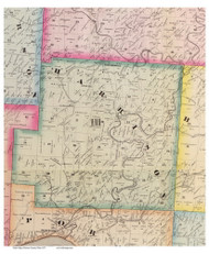 Harrison, Ohio 1875 Old Town Map Custom Print - Scioto Co.