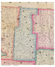 Jefferson, Ohio 1875 Old Town Map Custom Print - Scioto Co.