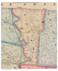 Valley, Ohio 1875 Old Town Map Custom Print - Scioto Co.