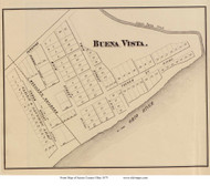 Buena Vista - Nile, Ohio 1875 Old Town Map Custom Print - Scioto Co.