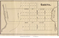 Galena - Rush Creek, Ohio 1875 Old Town Map Custom Print - Scioto Co.