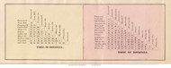 Distances Table - Scioto Co., Ohio 1875 Old Town Map Custom Print - Scioto Co.