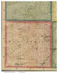 Big Spring, Ohio 1864 Old Town Map Custom Print - Seneca Co.