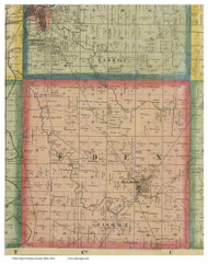 Eden, Ohio 1864 Old Town Map Custom Print - Seneca Co.