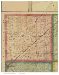Jackson, Ohio 1864 Old Town Map Custom Print - Seneca Co.