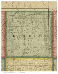 Liberty, Ohio 1864 Old Town Map Custom Print - Seneca Co.