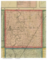 Pleasant, Ohio 1864 Old Town Map Custom Print - Seneca Co.