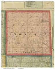 Thompson, Ohio 1864 Old Town Map Custom Print - Seneca Co.