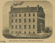 Tiffin Tiffin Woolen Factory - Seneca Co., Ohio 1864 Old Town Map Custom Print - Seneca Co.