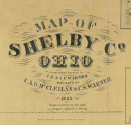 Title of Source Map - Shelby Co., Ohio 1865 - NOT FOR SALE - Shelby Co.