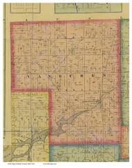 Van Buen, Ohio 1865 Old Town Map Custom Print - Shelby Co.