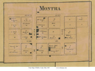 Montra - Jackson, Ohio 1865 Old Town Map Custom Print - Shelby Co.