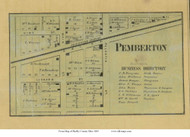 Pemberton - Perry, Ohio 1865 Old Town Map Custom Print - Shelby Co.