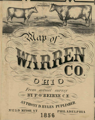Title of Source Map - Warren Co., Ohio 1856 - NOT FOR SALE - Warren Co.