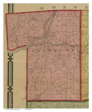 Franklin, Ohio 1856 Old Town Map Custom Print - Warren Co.