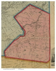 Massie, Ohio 1856 Old Town Map Custom Print - Warren Co.