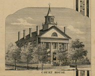 Court House - Warren Co., Ohio 1856 Old Town Map Custom Print - Warren Co.
