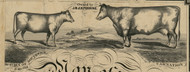 Perrine Cattle - Warren Co., Ohio 1856 Old Town Map Custom Print - Warren Co.