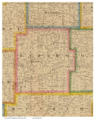 Barlow, Ohio 1858 Old Town Map Custom Print - Washington Co.