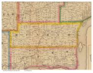 Dunham, Ohio 1858 Old Town Map Custom Print - Washington Co.