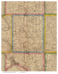 Fearing, Ohio 1858 Old Town Map Custom Print - Washington Co.