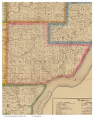 Independence, Ohio 1858 Old Town Map Custom Print - Washington Co.
