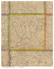 Lawrence, Ohio 1858 Old Town Map Custom Print - Washington Co.