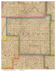 Watertown, Ohio 1858 Old Town Map Custom Print - Washington Co.