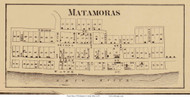 Matamoras - Grandview, Ohio 1858 Old Town Map Custom Print - Washington Co.