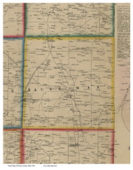 Baughman, Ohio 1856 Old Town Map Custom Print - Wayne Co.