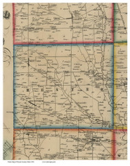 Chester, Ohio 1856 Old Town Map Custom Print - Wayne Co.