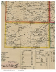 Clinton, Ohio 1856 Old Town Map Custom Print - Wayne Co.