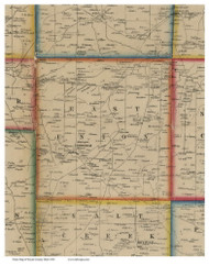 East Union, Ohio 1856 Old Town Map Custom Print - Wayne Co.