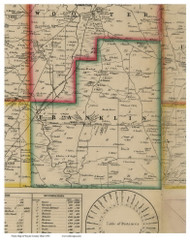 Franklin, Ohio 1856 Old Town Map Custom Print - Wayne Co.