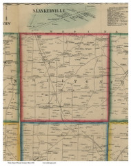 Milton, Ohio 1856 Old Town Map Custom Print - Wayne Co.