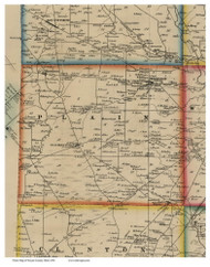 Plain, Ohio 1856 Old Town Map Custom Print - Wayne Co.