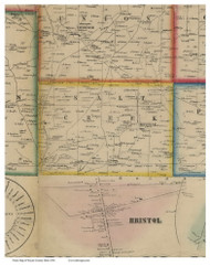 Salt Creek, Ohio 1856 Old Town Map Custom Print - Wayne Co.