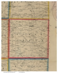 Sugar Creek, Ohio 1856 Old Town Map Custom Print - Wayne Co.
