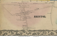 Bristol - Baughman, Ohio 1856 Old Town Map Custom Print - Wayne Co.