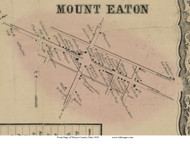 Mount Eaton - Paint, Ohio 1856 Old Town Map Custom Print - Wayne Co.